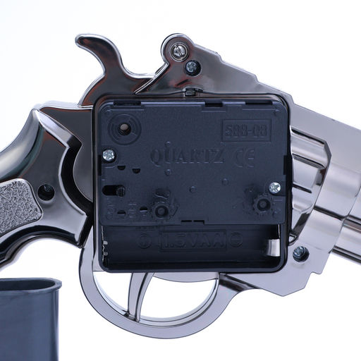 Часы - будильник настольные «Пистолет», дискретный ход, циферблат d=7 см, 13×24 см, АА