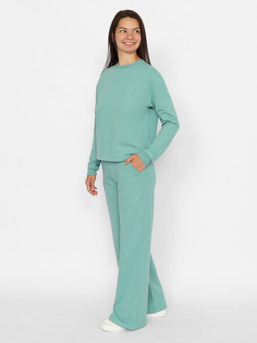 CRB wear/CWXW 90053-39 Костюм женский (джемпер, брюки),морская волна/Ex.Cherubino
