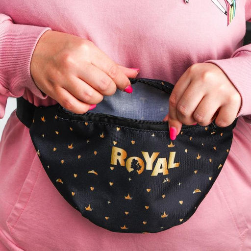 Сумка на пояс Princess, 25×6×13, отд на молнии, без подклада, черный