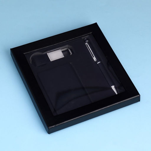 Цена за 6 шт. Набор подарочный 3в1 (ручка, брелок, визитница)