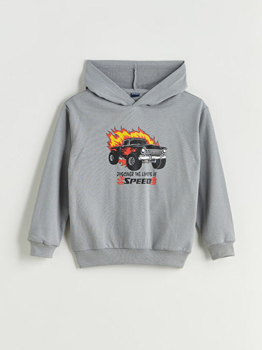 Kap??onlu Erkek ?ocuk Sweatshirt