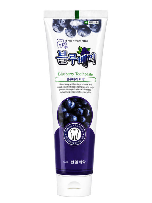 Hanil Зубная паста со вкусом голубики / Natural A Blueberry Toothpaste, 180 г