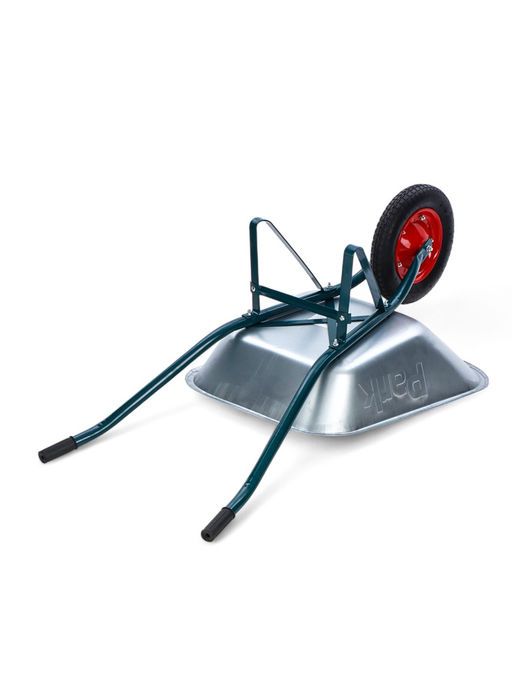 Тачка садовая, 1 пневмоколесо: груз/п 130 кг, объем 65 л, кузов 0.6 мм