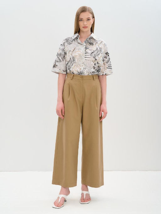 Брюки женские 12421-36037 khaki - Eleganzza фото 2