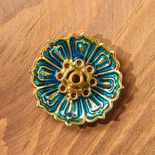 Подставка для благовоний TAKE IT EASY Лотос малый, эмаль синий