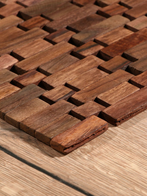 Коврик из тикового дерева, 40×30×0.7 см