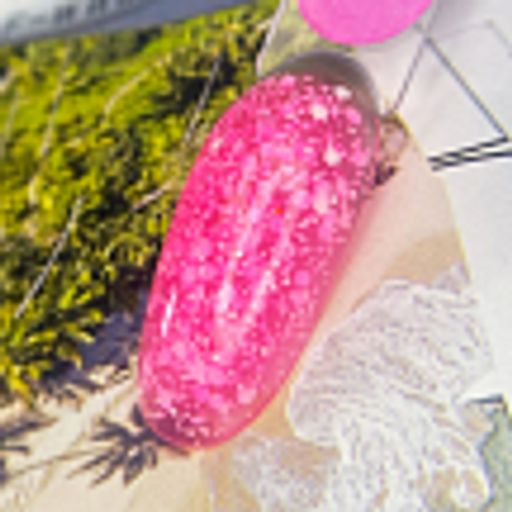 TROPIC GEL Strawberry гель для дизайна c белыми шестигранниками NEW - Patrisa nail фото 3