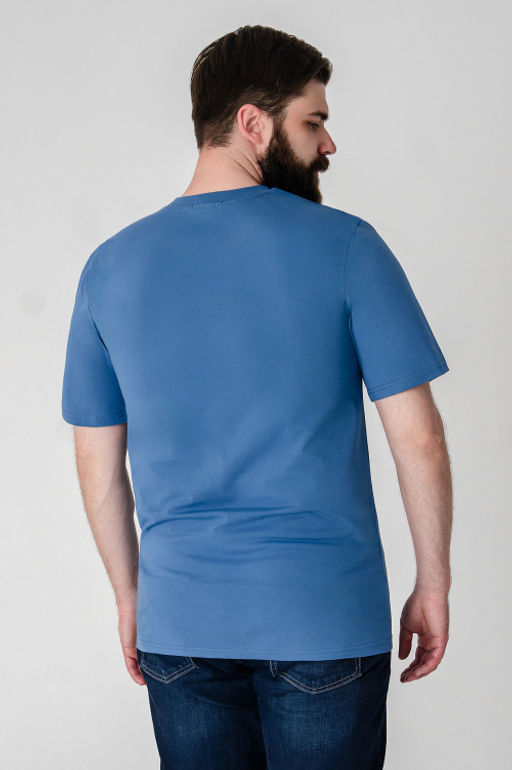 Арт. 614-153 Футболка мужская 48-56 (5 шт) Цвет:синий