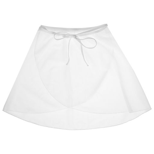 Юбка гимнастическая Grace Dance, с запахом, р. 26-28, цвет белый  фото 8