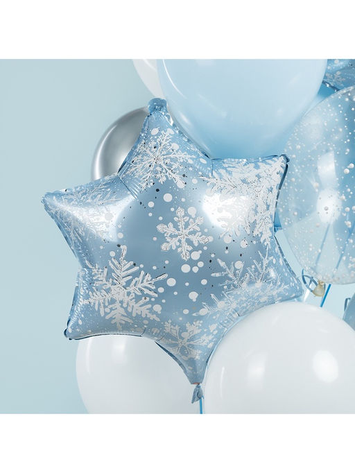 Воздушный шар фольгированный 19" «Снежинка»
