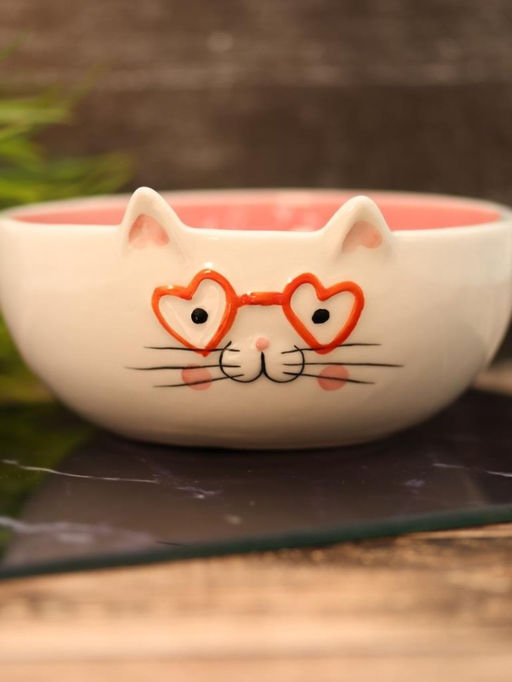 Тарелка керамическая Happy cat, 14х6,6 см