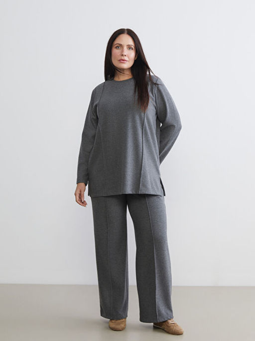 Bisiklet Yaka Kad?n Sweatshirt Tunik