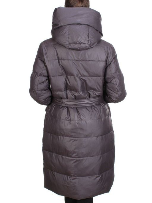 2237 GREY/PURPLE Пальто женское зимнее AKIDSEFRS (200 гр. холлофайбера) - Fashion фото 5
