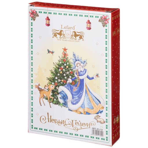 БЛЮДО LEFARD ДЕД МОРОЗ И СНЕГУРОЧКА ПРЯМОУГ. 25Х16Х3 СМ  фото 2
