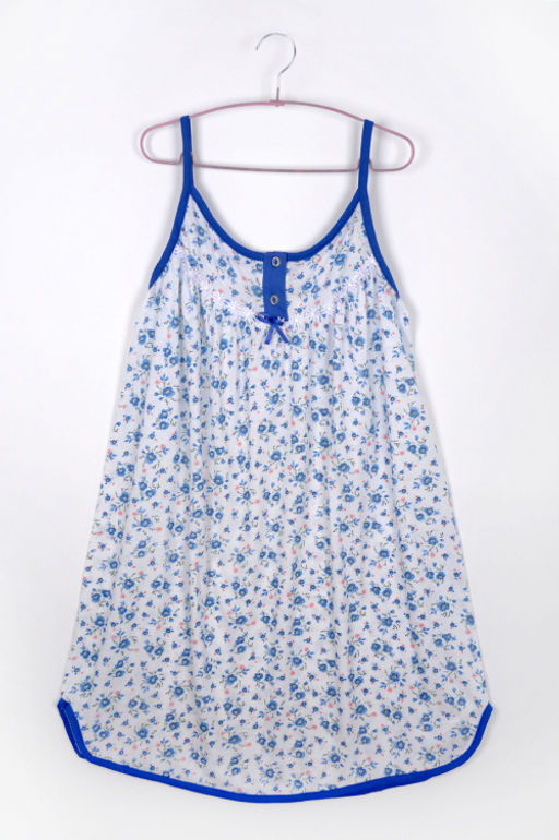 Арт. 5014 Ночная сорочка без рукав кор. Цвет:ассорти - Калинка фото 2