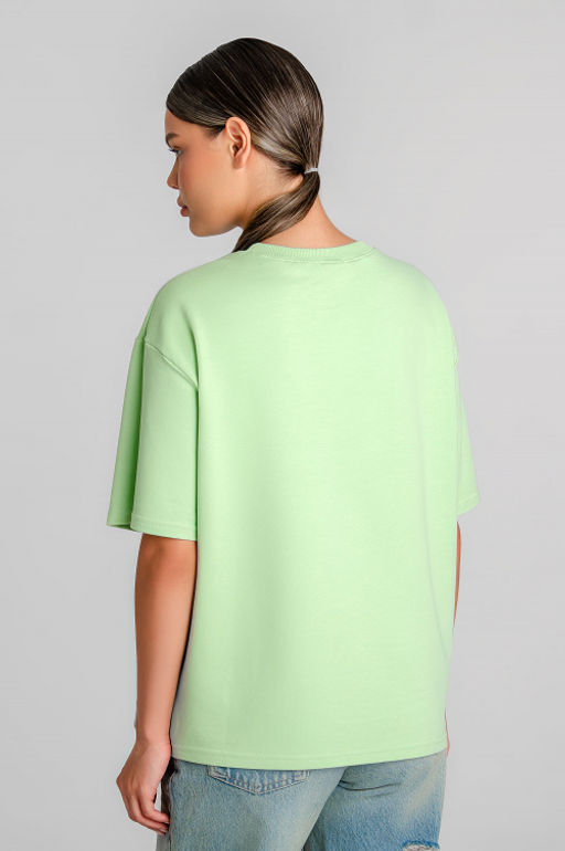 Арт. 3-302/3 Футболка женская оверсайз 44-50 (4 шт) Цвет:салатовый - Калинка фото 4