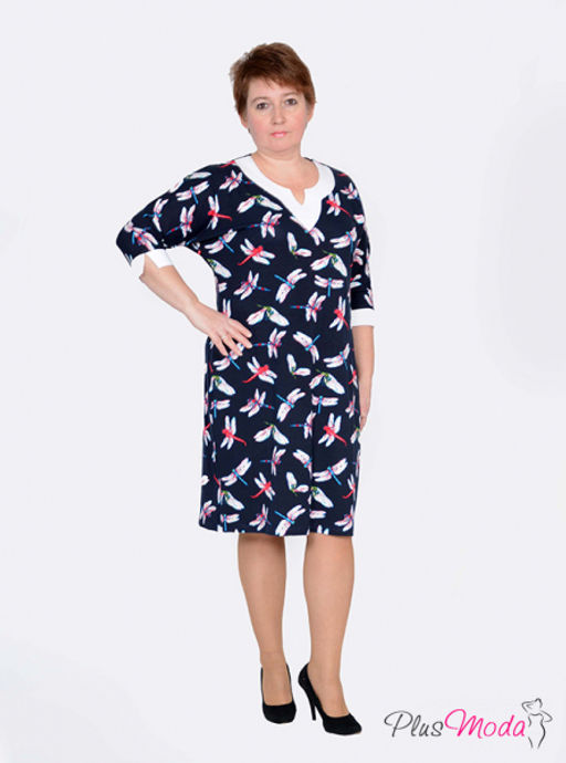 Платье Модель №24 размеры 52-70 - Plusmoda фото 4