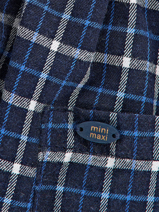 Платье для девочки нарядное в клетку детское праздничное UD 6832 син клетка - Mini maxi фото 6