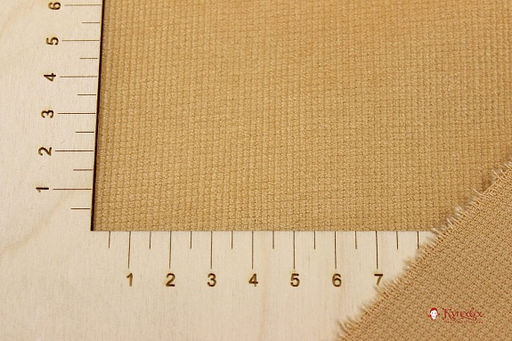 Микровельвет с эластаном цв.Сливочная карамель, ш.1.43м, хлопок-70%, эластан-30%, 280гр/м.кв - Купава фото 2