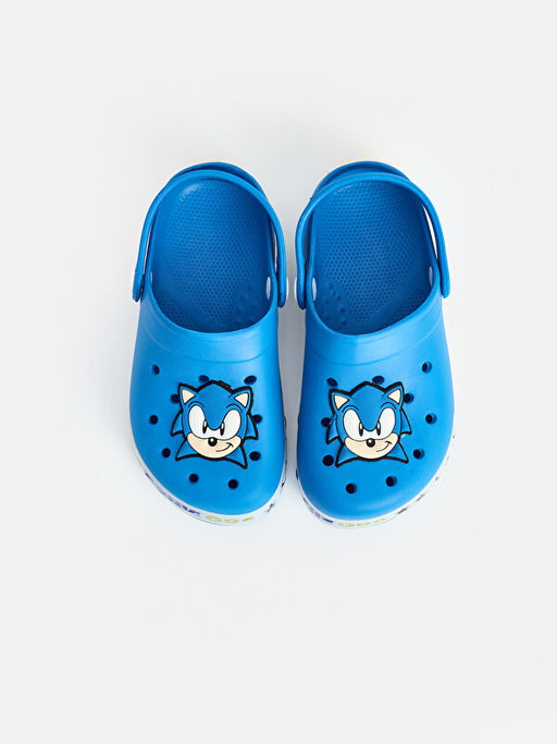 Sonic Bask?l? Erkek ?ocuk Plaj Sandaleti