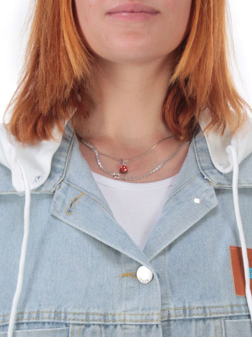 807 BLUE/WHITE Джинсовый жилет женский (100% хлопок) - Фабричный китай фото 10