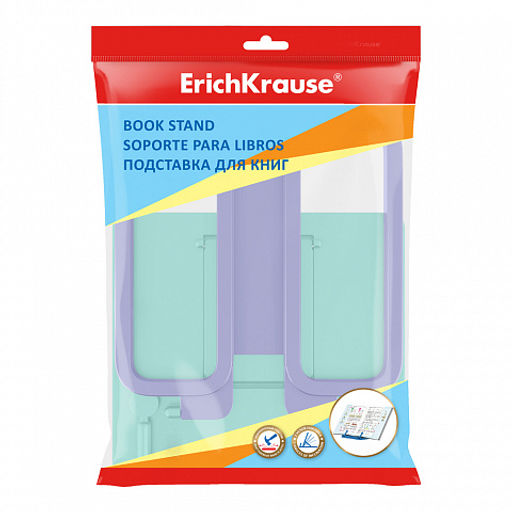 Цена за 1 шт. Подставка для книг пластиковая ErichKrause Base, Pastel, розовый  фото 12