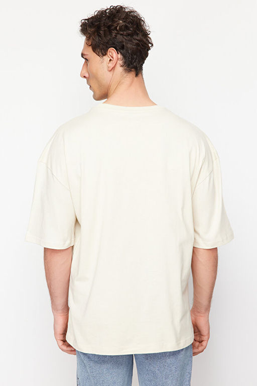 Ta_ Oversize S_zene _ehir Nak__l_ %100 Pamuklu T-Shirt TMNSS22TS2268 - Trendyolmilla фото 2