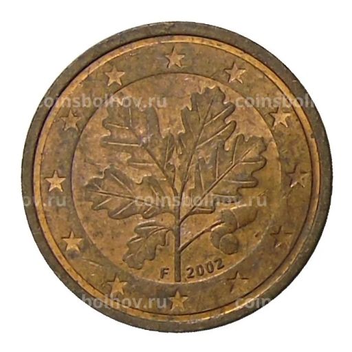 2 евроцента 2002 года F Германия