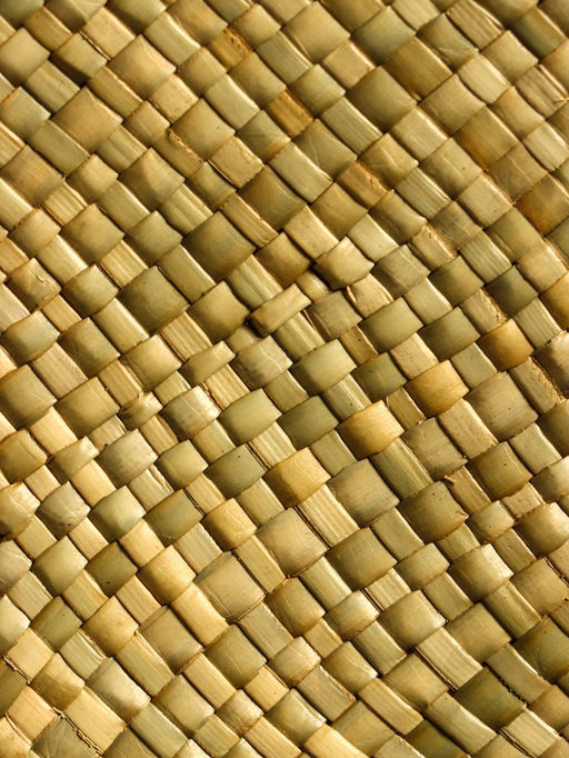 Сумка плетёная на молнии из пандана, 30×10×35 см, светло-коричневая