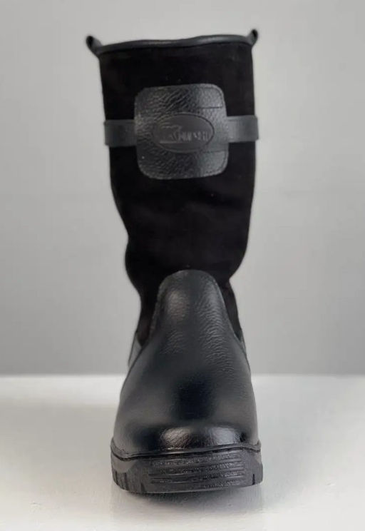 Монголки высокие черные, литая подошва