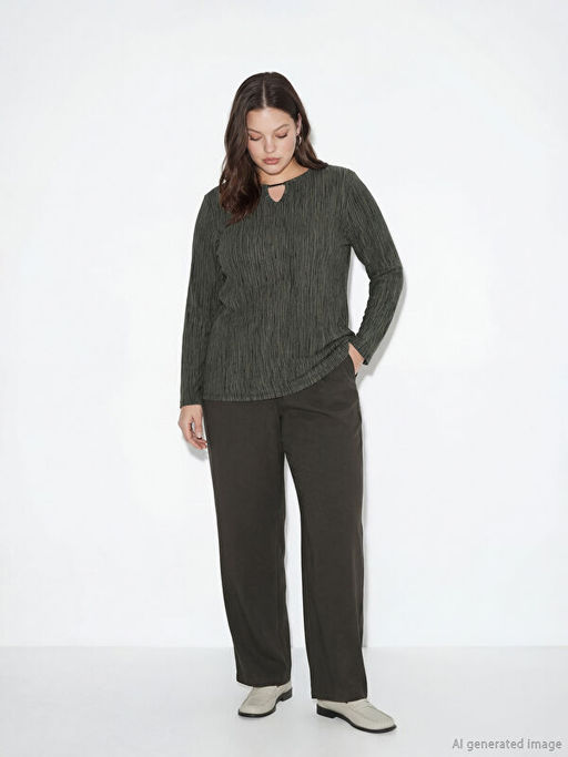 Beli Lastikli Geni? Pa?a Kad?n Pantolon