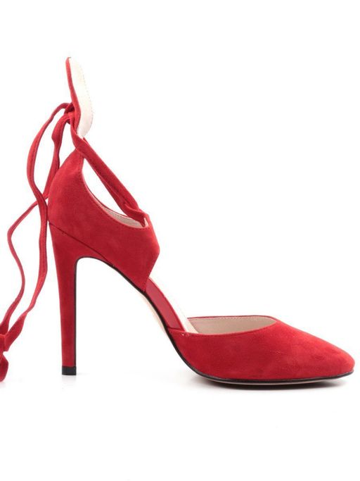 06-V-892 RED Туфли женские (натуральная замша) - Фабричный китай фото 10