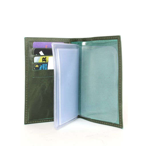 Обложка для автодокументов Croco-АВ-101 н/к, зеленый тем пулл-ап (205) 261096  фото 3