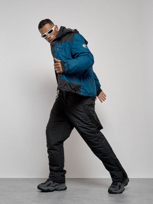 Горнолыжный костюм мужской зимний синего цвета 6321S - Leifensh фото 23