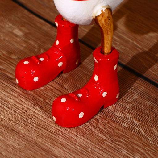 Сувенир «Утка в красном» 27 см, дерево