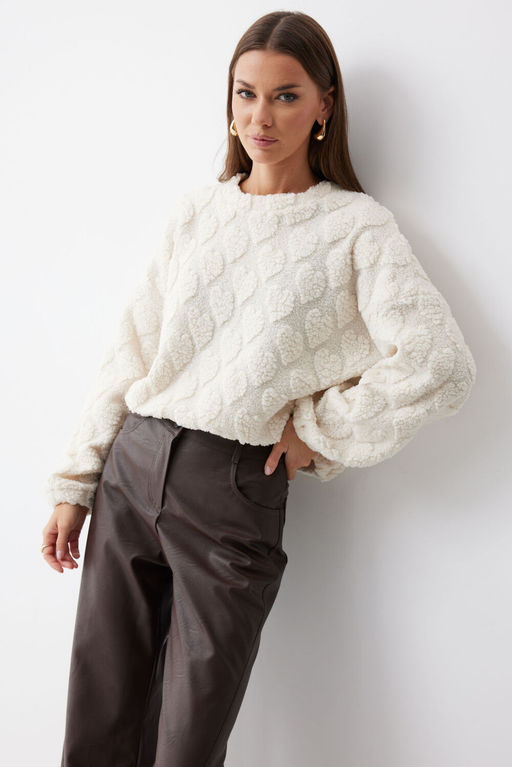 Джемпер LYUSHe 4226 молоко  фото 5