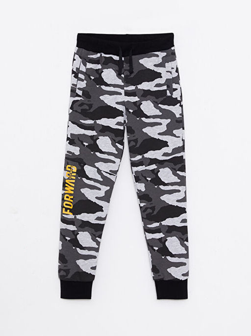 Beli Lastikli Kamuflaj Desenli Erkek ?ocuk Jogger E?ofman Alt?