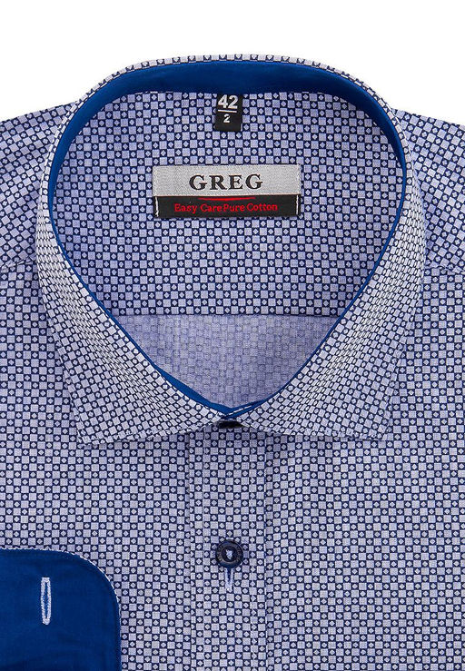 Сорочка мужская длинный рукав GREG 224/131/8/Z/P/1