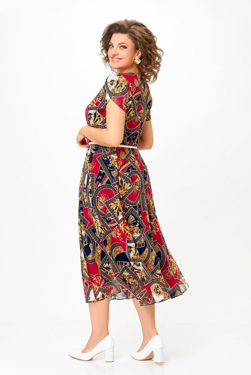 Платье Swallow 843.4 сине-бело-красный принт фото 7