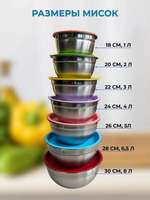 Набор мисок с крышками (3571)