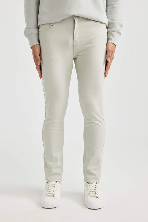 Узкие брюки-чинос из габардина и парусины - Defacto фото 5