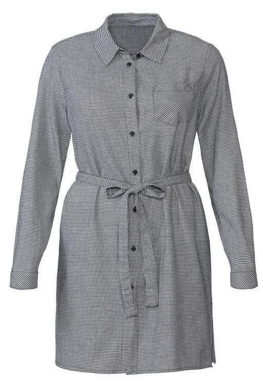 Фланелевая рубашка-туника ESMARA гусиная лапка  фото 10