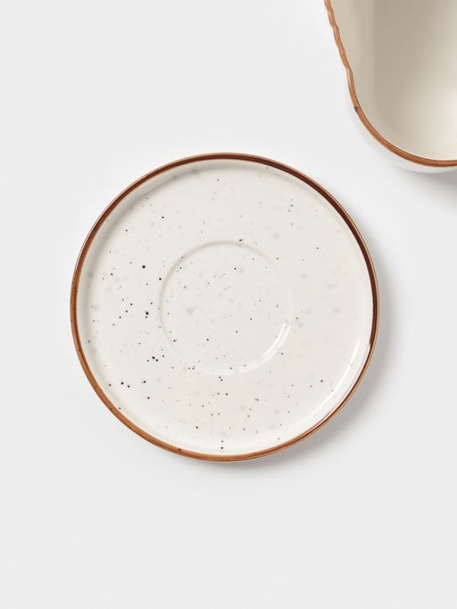 Чайная пара Magistro Queil, 2 предмета: чашка 250 мл, тарелка d=13.6 см, фарфор, белый