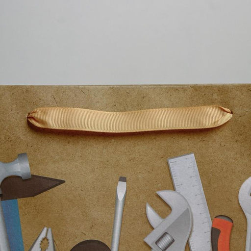 Пакет крафтовый горизонтальный Мастер, M 30 х 25.5 х 9 см - Дарите счастье фото 3