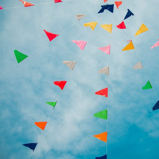 Гирлянда-флажки, длина 50 м, 14×21 см, 100 флагов