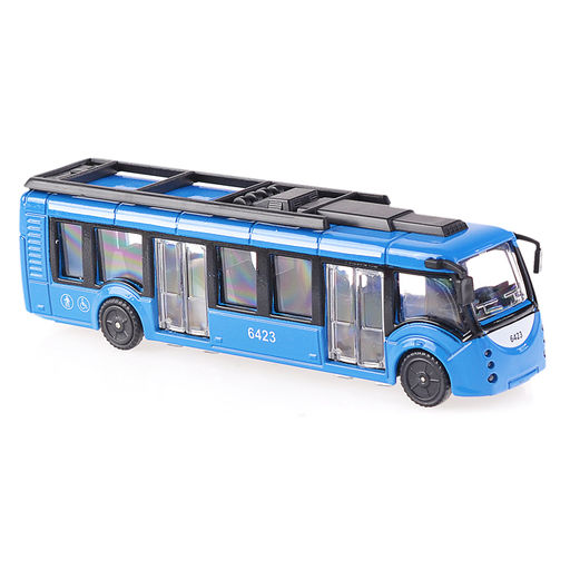 Автобус новый, металл, 15 см, (открыв. двери) инерц., в коробке