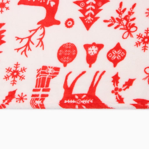 Плед LoveLife Новогодний лес 150х200 см,100% п/э, велсофт 280 гр/м2  фото 3