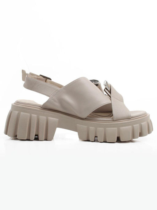 08-XL650-118 BEIGE Босоножки женские (натуральная кожа)
