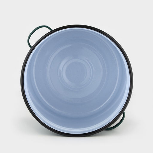 Бак эмалированный, 20 л, d=34 см, с крышкой, зелёный