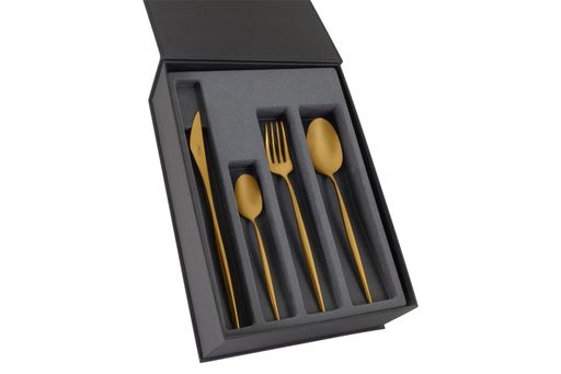 Набор столовых приборов Cosmos Copper матовый, 6 персон, 24 предмета - Face фото 3